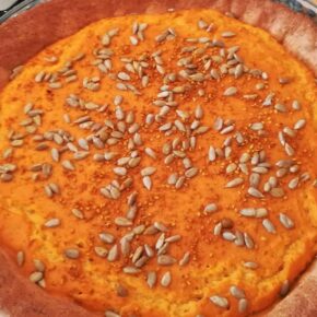 Tarta-Soufflé de tofu y zanahoria