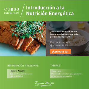 INTRODUCCIÓN A LA NUTRICIÓN ENERGÉTICA (27 Marzo 2026)